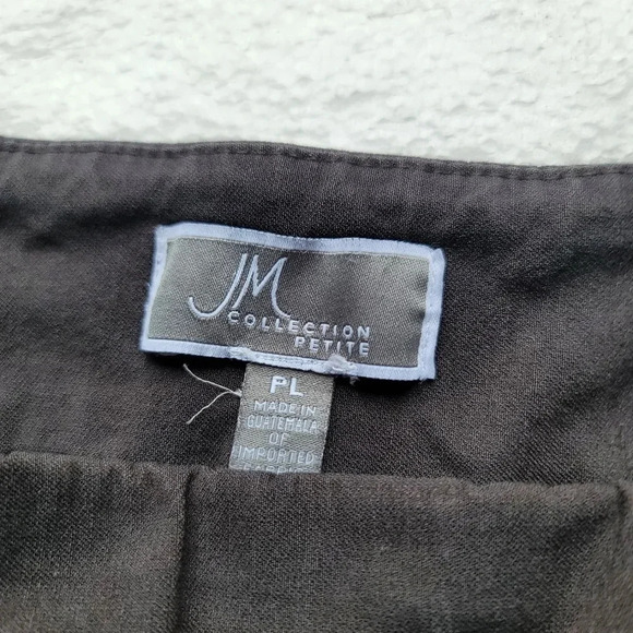 JM Collection Pants Women's Stretch Brown Rayon/Poly/Spandex Petite sz PL Large - Picture 9 of 10